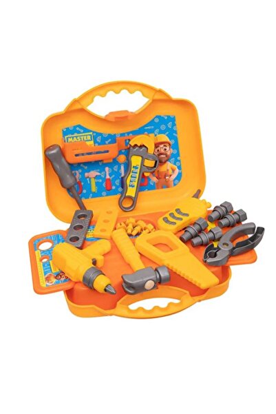 Retoys Oyuncak Eğitici Çantalı Matkaplı Tornavida Tamirci Seti 27 Pcs