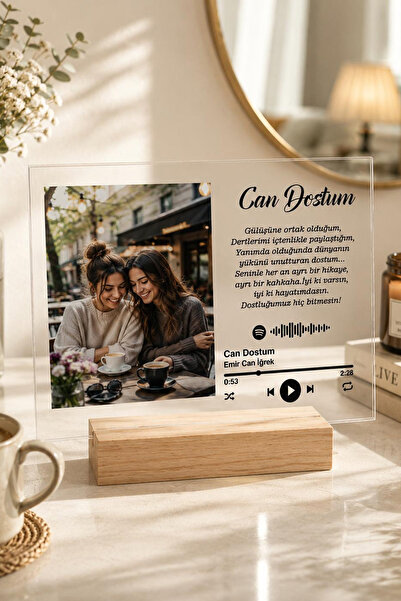 Go Promosyon Kişiye Özel Arkadaşa Spotify Kodlu Pleksi Fotoğraf Çerçevesi – Arkadaşa Hediye Doğum Günü Hediyesi