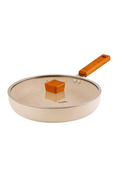 Gigilli Stainless Steel Pan, 26 cm, Matte Cream