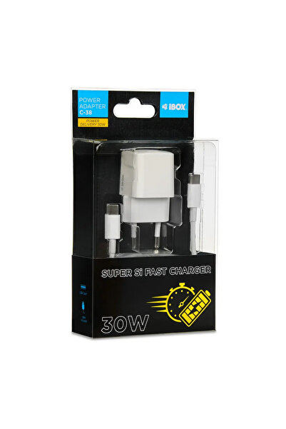 İbox I-BOX C-38 PD30W ÎNCĂRCĂTOR DE REȚEA USB-C, CABLU