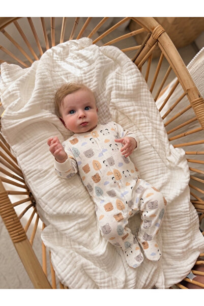 Momercy Animal Organic Cotton Baby Boy Romper