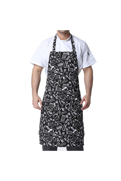 Choice1 Tableware Adjustable Half Length Adult Apron Striped Restaurant Chef ...