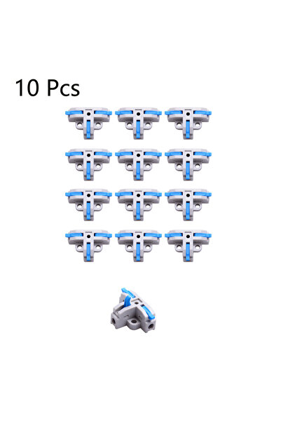 Choice T3-10Pcs Blue 5/10Pcs T3 Quick Connector T-Shaped Clamp Three-Way Spli...