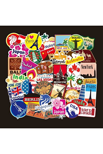 Choice 100PCS 100Pcs Travel Scenery Style Cartoon Graffiti Stickers: Decorate...