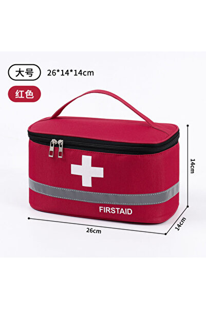 Choice4 L Red First Aid Kit Medicine Storage Bag Portable Outdoor Rescue Bag ...