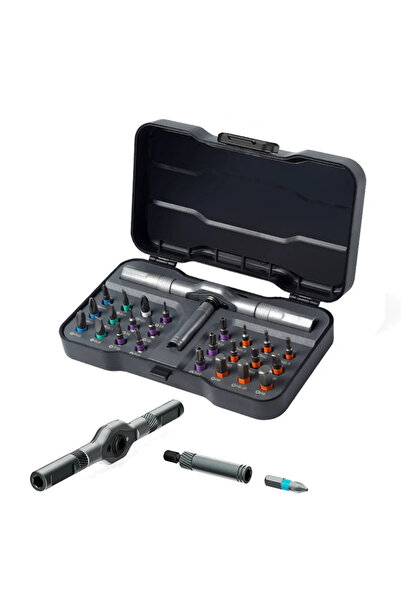 Choice black gray 24-in-1 Ratchet Screwdriver Set | Magnetic Multi-Bit Tool K...