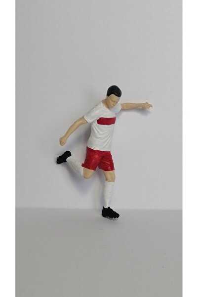 3deepdesign 3D Özel Çizim Resin Baskı Şut Çeken 6 CM Futbolcu Figürü-Teraryum...
