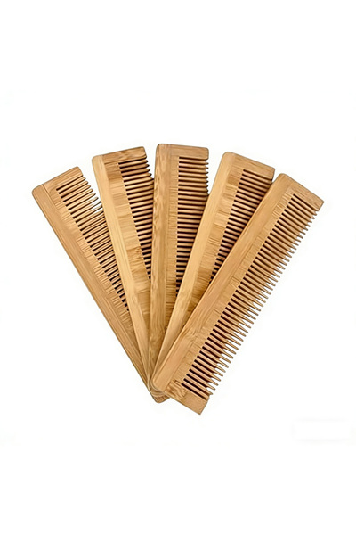Choice 5Pcs 5 of Set Bamboo Comb Wood Pocket Beard Comb,100% Natural wooden c...