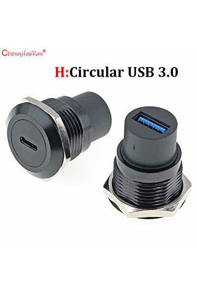 Choice4 H Circular USB 3.0 ChengHaoRan 1PC Metal D Type Module RJ45 CAT6 USB ...