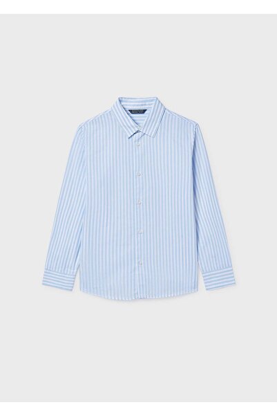 MAYORAL Boy's Long Sleeve Shirt Blue