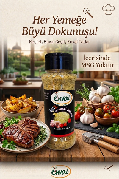 Envai Sarımsaklı Çeşni 140 Gr (dökme kapak)