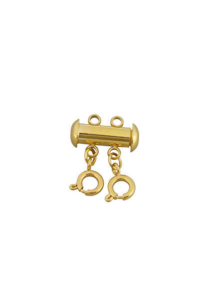 Choice15 No Magnectic Gold 2rows Stainless Steel Jewelry Making Accessories M...