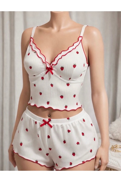 Alt üst pijama Şort takım
