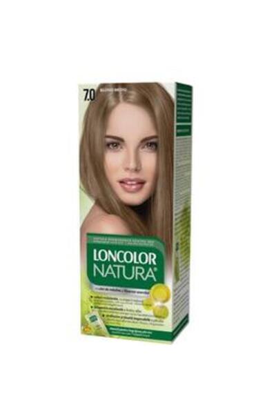 Loncolor Vopsea Permanenta pentru Par cu Amoniac - Natura, nuanta 7.0 Blond M...