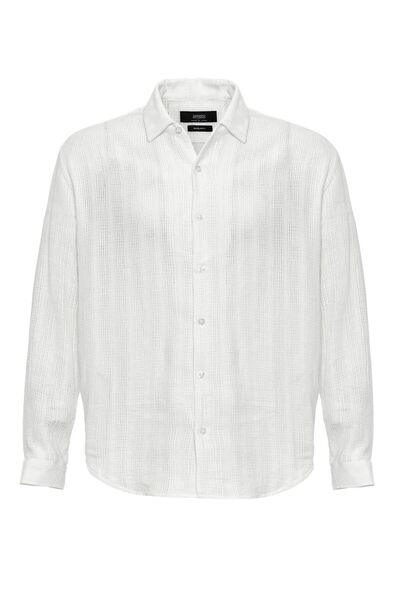 S13 Store Örgü Detaylı Erkek Gömlek