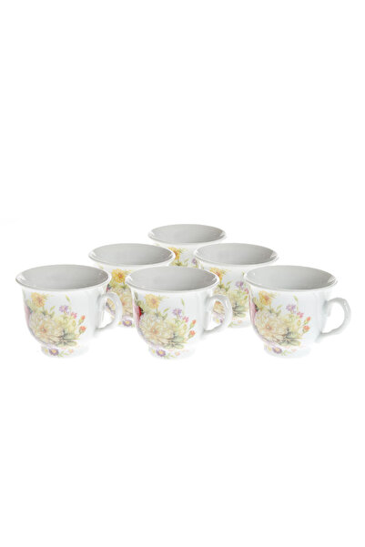 meli melo Set 6 cesti cu model floral 80 ml
