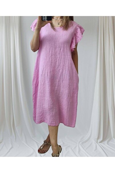 GLAMSI Women's 100% linen dress Georgiana