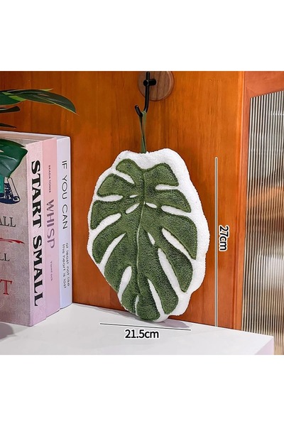 Choice style1 Absorbent Hand Towel, Plant Leaf Hand Towel, Hanging Cleaning C...