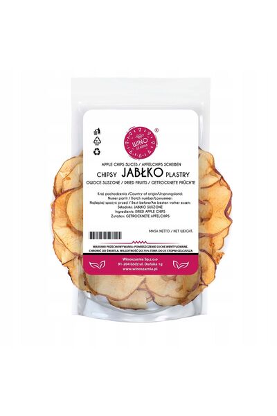 winoszarnia Apple crisps – 1kg of sliced dried apples with the skin on