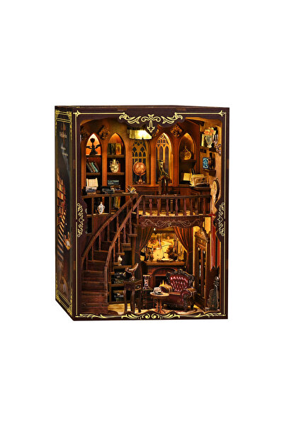 Choice Ancient Library DIY Book Nook Kit - 3D Wooden Ancient Rhyme Library Cr...