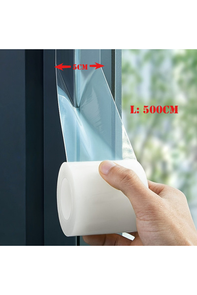 Choice1 شريط لاصق لعزل النوافذ W5CM بطول 500 سم، قوي الالتصاق، مقاوم للرياح و...