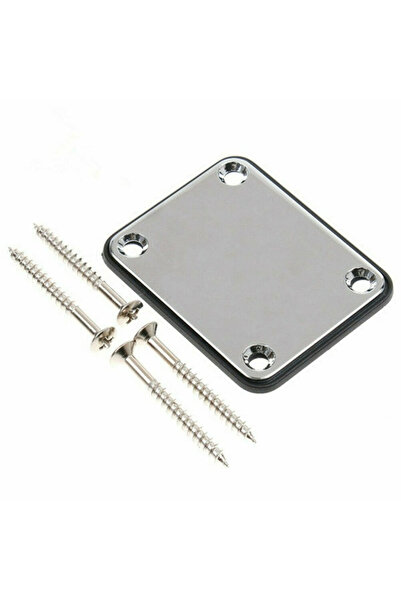 Choice Silver Electric Guitar Neck Plate With Screw for Fender Stratocaster T...