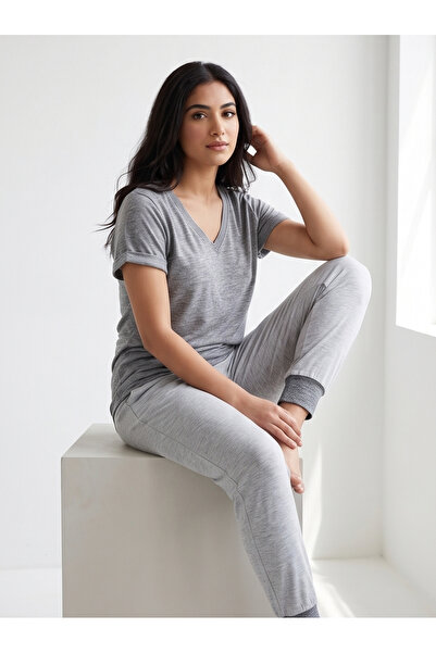 Bousni 2 Piece Shirt and Pajama Cotton Outfit, Soft Summer Loungewear/ Nightwear