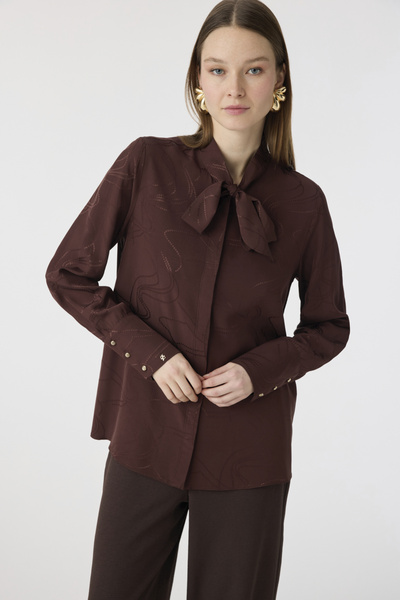 Zühre G-0134 Velisca Shirt 42-50 Brown Shirt 0134