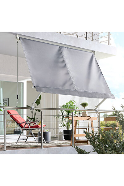 Evinizin Atölyesi Balkon Tentesi Açık Gri 245x245 cm