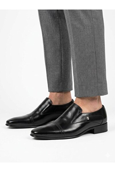 Fosco Men's Black Patent Leather Neolite Sole Classic Shoes