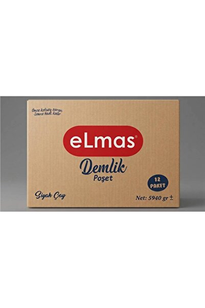 Elmas Çay Gold Demlik Poşet Siyah Çay - 15 Gr x 12’li Paket (5.94 Kg Koli)