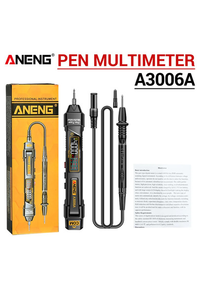 Choice1 قلم اختبار رقمي متعدد الوظائف ANENG A3006A، 4000 عداد، لقياس الجهد ال...