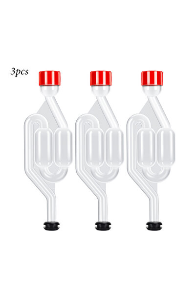 choice2 3 pcs with Grommets S-Shape Airlocks ,Homebrew Bubble Airlock Carboys...
