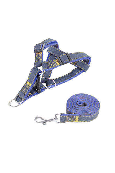 Choice9 S blue Pet chest and back thick wear-resistant vest denim sewn cloth ...