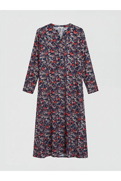 LC Waikiki V-Neck Floral A-Line Dress