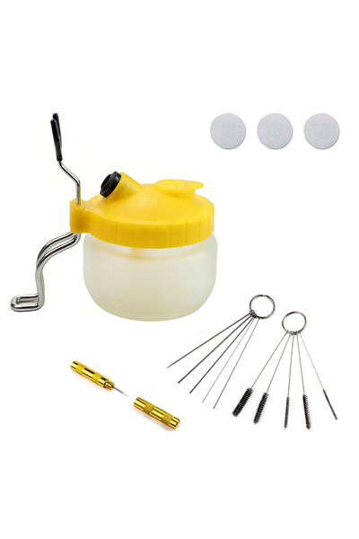 Choice3 1pcs 1 Airbrush Cleaning Pot Stand, Paint Storage Tray, Glass Reservo...