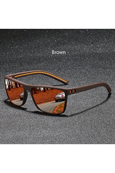 Choice5 566(Brown) Fashion Nail Decoration Vintage Square Polarized Sunglasse...