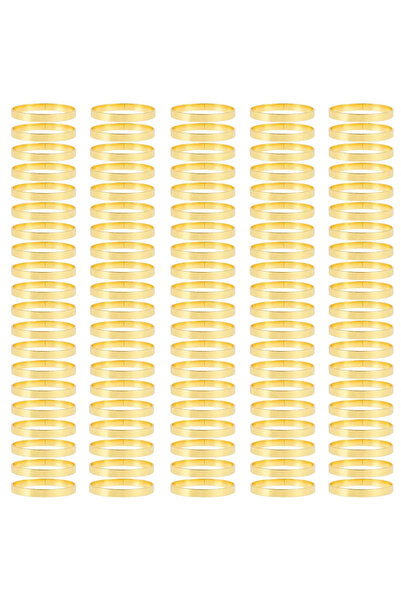 Choice 100pcs 100pcs Exquisite Gold Napkin Ring Metal Napkin Rings for Weddin...