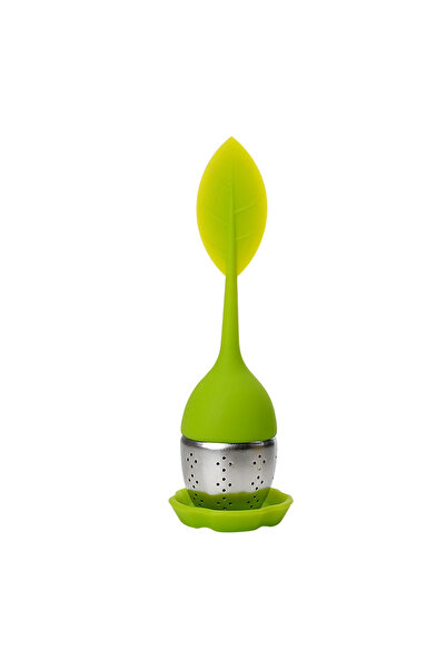 Choice Green Silicone Leaf Filters Scented Tea Tools High Temperature Resista...