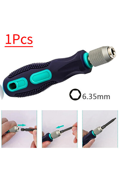 Choice 1/4 Inch Hex Socket Screwdriver Handle Self-Locking Metal Screwdriver ...