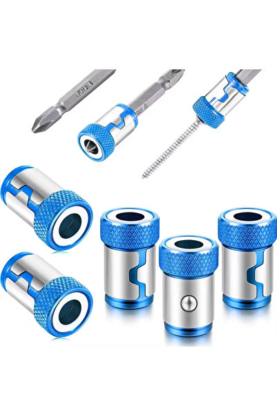 Choice 5 Pcs Blue 5 Pcs Magnetic Screw Rings Magnetized Ring Screwdriver Bits...