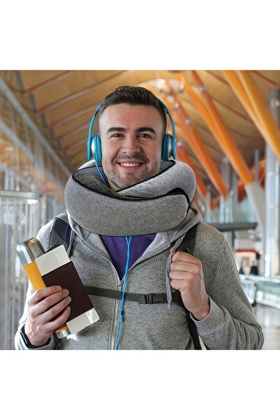 Choice grey 1 pc Ergonomic U-Shaped Travel Pillow – Soft, Durable Neck Suppor...