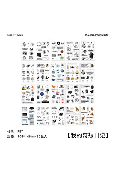 Choice1 c Yoofun 30pcs/pack Multi-style Decorative Stickers Rainbow White and...
