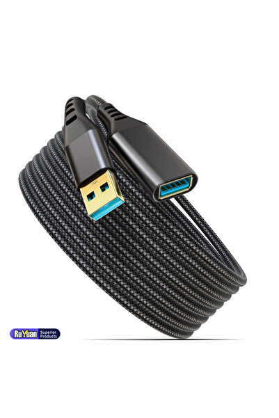 Choice4 كابل تمديد USB3.0 أسود بطول 3 متر، من النوع A ذكر إلى أنثى، مصنوع من ...