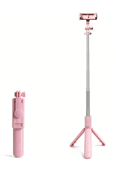 Choice PINK 1PC Selfie Stick Wireless Selfie Stick With Tripod Stand Selfie S...