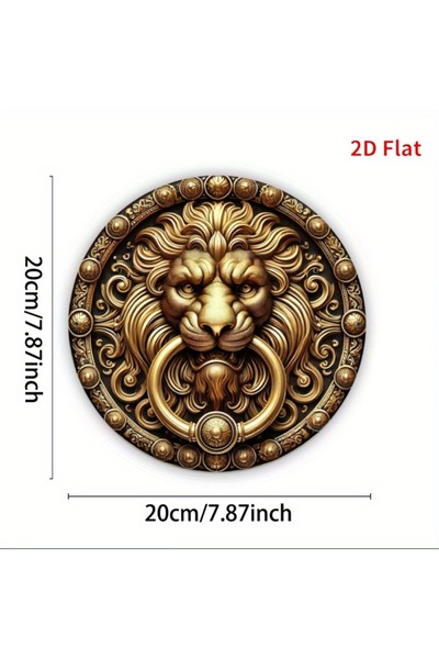 Choice TYA-025653-20cm Vintage Lion Head Door Knocker Wall Plaque 8 Inch Heav...