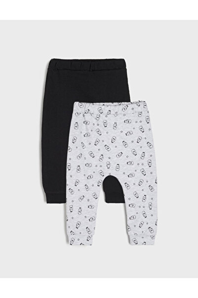 Evendi Set pantaloni, Negru/Gri