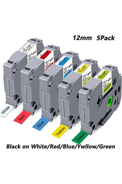 Choice multiple colors Compatible With Brother Label Maker Tze Tape 12mm 0.47...