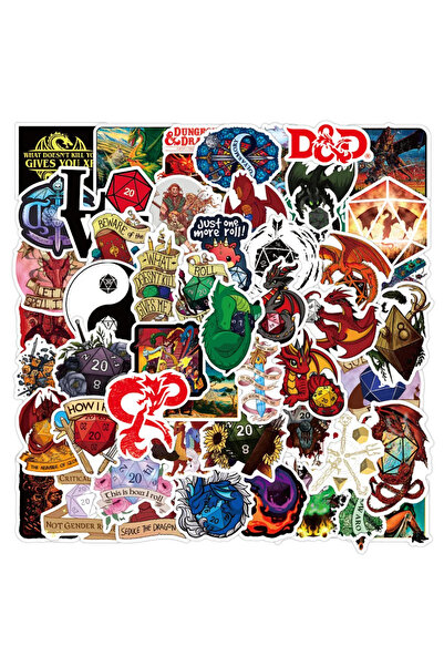 Choice1 100pcs 50/100PCS Dungeons & Dragons Stickers Cool Game Graffiti Stick...