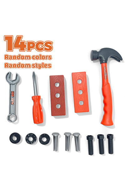 Choice Orange 14pcs Simulation Maintenance Tool Plastic Construction Toy Set ...